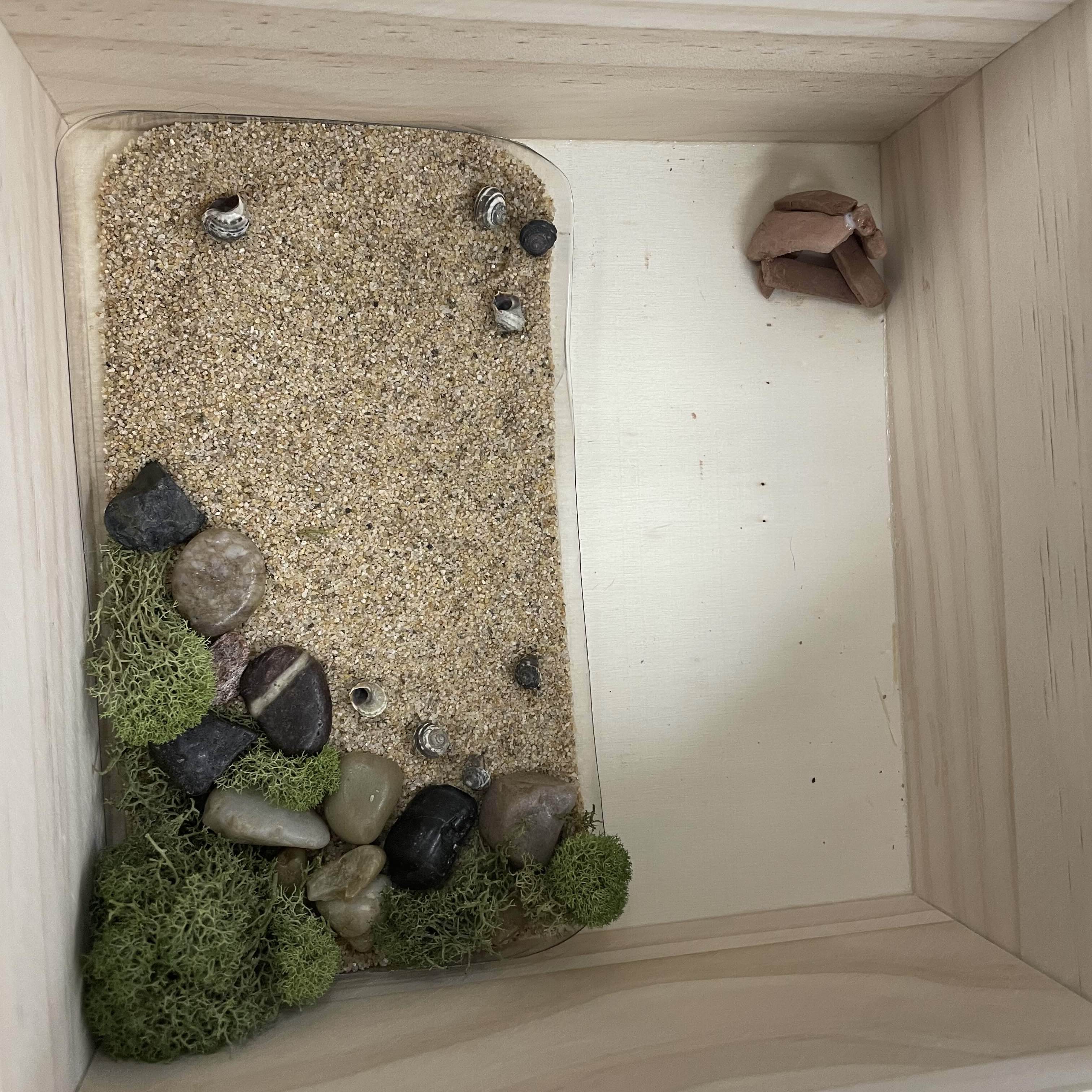 Basic construction of the first elements of the prototype miniature room.